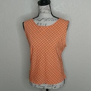 Charlie Beads Sleeveless Top Handmade Deadstock Cotton Size L